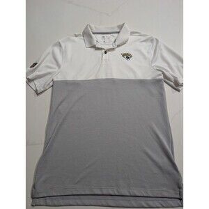 Nike Jacksonville Jaguars NFL On Field Dri-Fit White Grey Polo Men's Size Small